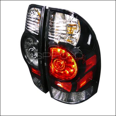 Toyota Tacoma Spec-D LED Taillights - Black Housing - LT-TAC09JMLED-DP