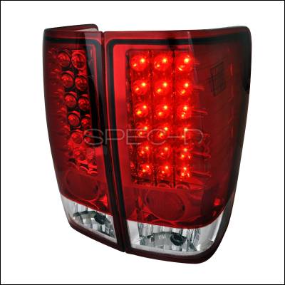 Nissan Titan Spec-D LED Taillights - Red - LT-TIT04RLED-TM