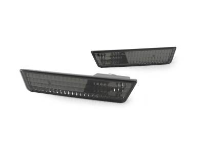 Dodge Challenger Crystal Smoke Front DEPO Bumper DEPO Side Marker Light