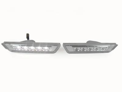 Chevy Camaro Clear Led White Rear DEPO Bumper DEPO Side Marker Lights
