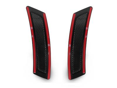 BMW F10 5 Series Non-M5 Smoke DEPO Front Bumper Reflector Lights