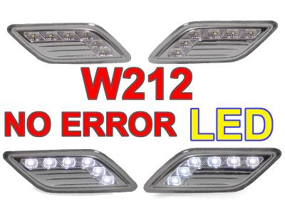 Mercedes W212 E- Class 4D/5D Crystal Clear White Led DEPO Side Marker