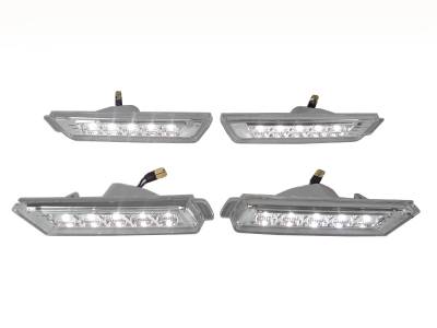 Chevy Camaro Clear Led White Front/Rear DEPO Bumper DEPO Side Marker Lights