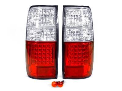 Toyota Land Cruiser Red/Clear Led DEPO Tail Light
