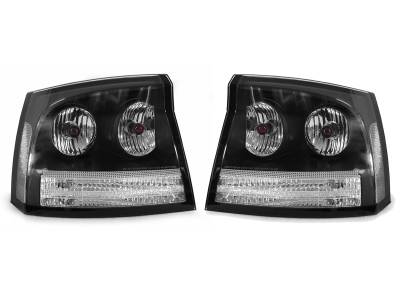 Dodge Charger Black/Clear DEPO Tail Light