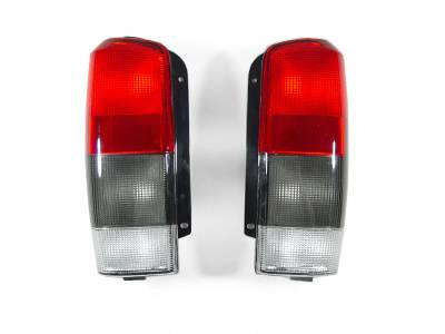 Jeep XJ Cherokee Red/Smoke DEPO Tail Light (Yj Needs Minor Adjustment To Fit)