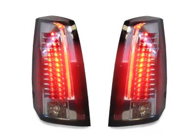Cadillac CTS Depo Led DEPO Tail Lights - Chrome/Clear
