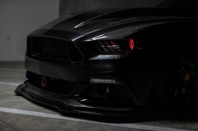 Icon Composites - Ford Mustang OEM Smoked Icon Carbon Fiber Front Bumper Lip Body Kit 670135 - Image 3