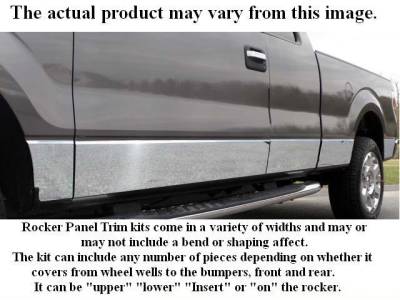 TACOMA Extra Cab, Short Bed, 4WD QAA Stainless Rocker Panel Trim TH95177