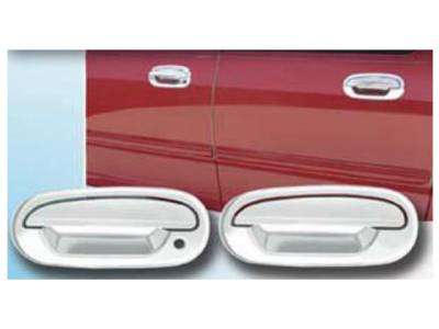 QAA - FORD EXPEDITION 4dr QAA Chrome ABS plastic 4pcs Door Handle Cover DH37308 - Image 1