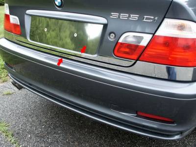 QAA - BMW 3 SERIES 2dr QAA Stainless 2pcs Rear Deck Accent RD25900 - Image 1