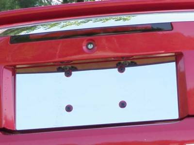 QAA - FORD MUSTANG 2dr QAA Stainless 1pcs License Plate Bezel LP39351 - Image 1