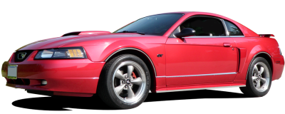 QAA - FORD MUSTANG 2dr QAA Stainless 1pcs License Plate Bezel LP39351 - Image 2