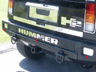 HUMMER H2 4dr QAA Stainless 8pcs Graphic/Logo/emblem HV43001