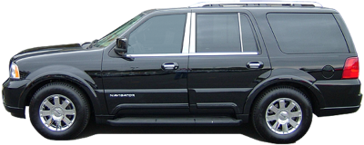 QAA - NAVIGATOR 4dr QAA Molded Stainless 4pcs Wheel Well Fender Trim WZ43655 - Image 2