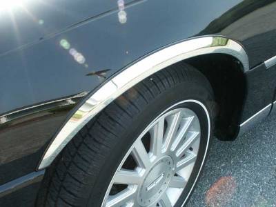2 Pc: ABS Plastic Mirror Cover Set, 4-door MC43680 QAA FITS TOWN CAR 2003-2011 LINCOLN 