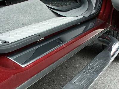 FORD F-150 Super Cab QAA Stainless 4pcs Door Sill Trim DS44302