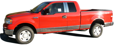 QAA - F-150 Super Cab, 8'Bed, NO Flares QAA Stainless Side Accent Trim AT44312 - Image 6