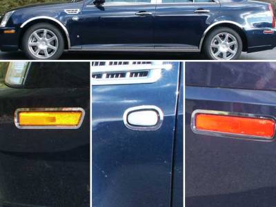QAA - CADILLAC STS 4dr QAA Stainless 6pcs Marker Light Accent ML45236 - Image 1