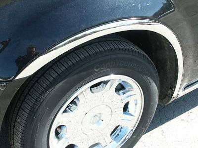 QAA - CHRYSLER 300 4dr QAA Molded Stainless 4pcs Wheel Well Fender Trim WZ45765 - Image 4