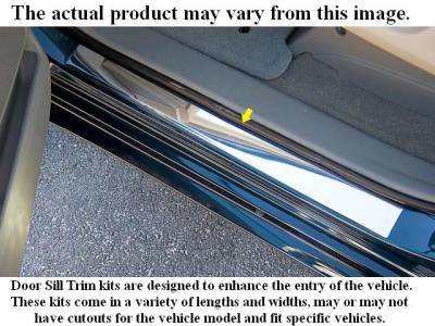 QAA - FORD MUSTANG 2dr QAA Stainless 2pcs Door Sill Trim DS45351 - Image 1
