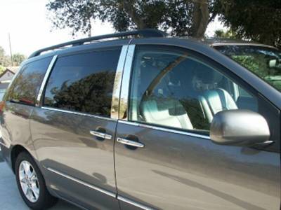 QAA - HONDA ODYSSEY 4dr QAA Stainless 6pcs Pillar Trim PP25246 - Image 4