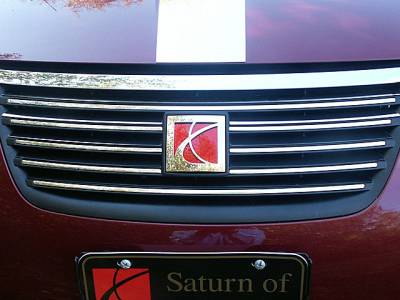 SATURN ION 4dr QAA Stainless 8pcs Grille Accent SG45410