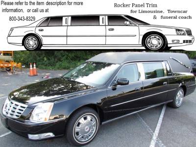 QAA - CADILLAC DTS S&S HEARSE QAA Stainless 4pcs Rocker Panel Trim TH40254 - Image 2