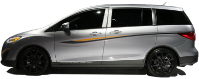 QAA - MAZDA MAZDA5 5dr QAA Stainless 4pcs Pillar Trim PP10755 - Image 2