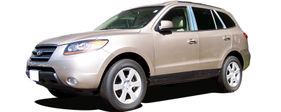 QAA - Fits Hyundai SANTA FE 4dr QAA Stainless 8pcs Pillar Trim PP27337 - Image 2