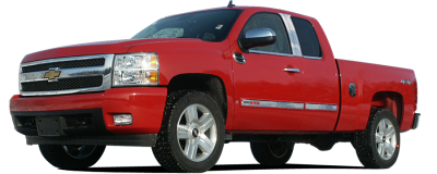 QAA - CHEVROLET SILVERADO 2dr QAA Stainless 2pcs Rocker Panel Trim TH49181 - Image 2