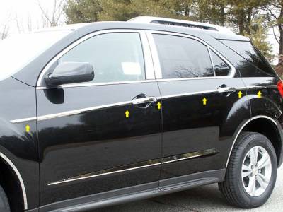 CHEVROLET EQUINOX 4dr QAA Stainless 12pcs Side Accent Trim AT50160