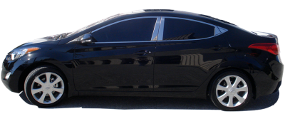QAA - Fits Hyundai ELANTRA 4dr QAA Chrome ABS plastic 2pcs Mirror Cover MC11340 - Image 2