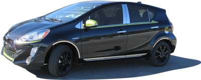 QAA - TOYOTA PRIUS C 4dr QAA Stainless 1pcs License Plate Bezel LP12705 - Image 4