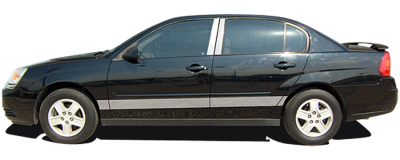 QAA - CHEVROLET MALIBU 4dr QAA Stainless 2pcs Grille Accent SG53105 - Image 2