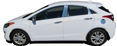 QAA - Fits Hyundai ELANTRA 4dr QAA Stainless 10pcs Window Accent Package WP13346 - Image 3