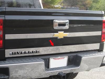 CHEVROLET SILVERADO 2/4dr QAA Stainless 1pcs Tailgate Accent RT54181