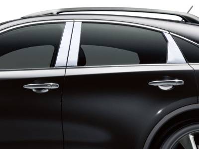 QAA - Fits Infiniti QX70 4dr QAA Stainless 6pcs Pillar Trim PP14046 - Image 2