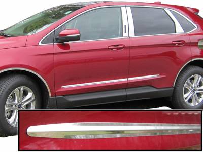 FORD EDGE 4dr QAA Stainless 4pcs Side Accent Trim AT55610