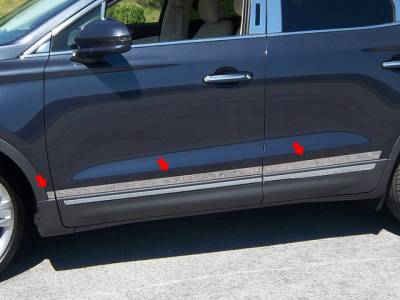 QAA - LINCOLN MKC 4dr QAA Stainless 6pcs Side Accent Trim AT55640 - Image 1