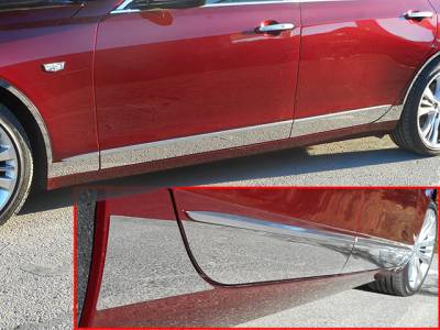 QAA - CADILLAC CT6 4dr QAA Stainless 8pcs Rocker Panel Trim TH56230 - Image 2