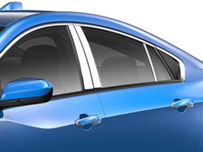 QAA - CHEVROLET VOLT 4dr QAA Stainless 6pcs Pillar Trim PP56131 - Image 2