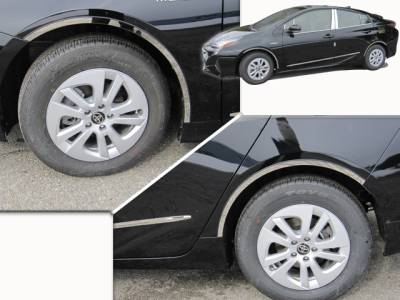 TOYOTA PRIUS 4dr QAA Stainless 4pcs Wheel Well Accent WQ16135