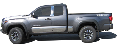 QAA - TOYOTA TACOMA Access Cab, 6' Bed QAA Stainless 6pcs Molding Insert MI16172 - Image 6