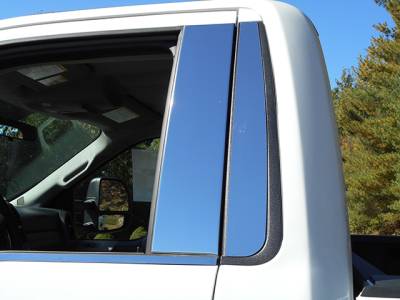 QAA - FORD F-250 and F-350 SUPER DUTY 2dr QAA Stainless 4pcs Pillar Trim PP55307 - Image 4