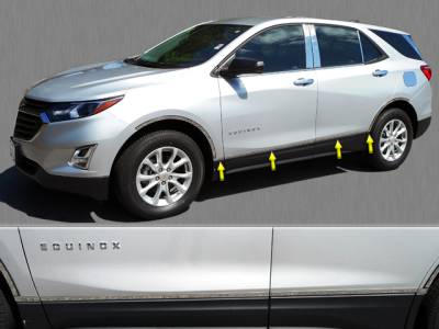 CHEVROLET EQUINOX 4dr QAA Stainless 8pcs Rocker Panel Trim TH58160