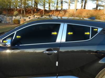 TOYOTA C-HR 4dr QAA Stainless 12pcs Pillar Trim PP18144