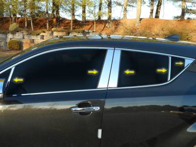 TOYOTA C-HR 4dr QAA Stainless 10pcs Pillar Trim PP18143