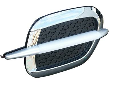 QAA Chrome ABS plastic 2pcs Port Hole Bezel PH470AM