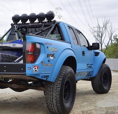 Advanced Fiberglass Composites - Ford Raptor 4.5” Flare 2" Rise Adv Fiber Body Kit- Bedside Fenders AFC 144 - Image 4